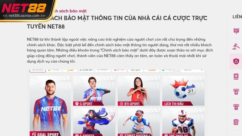Những quyền lợi và nghĩa vụ quan trọng trong chính sách bảo mật tại NET88